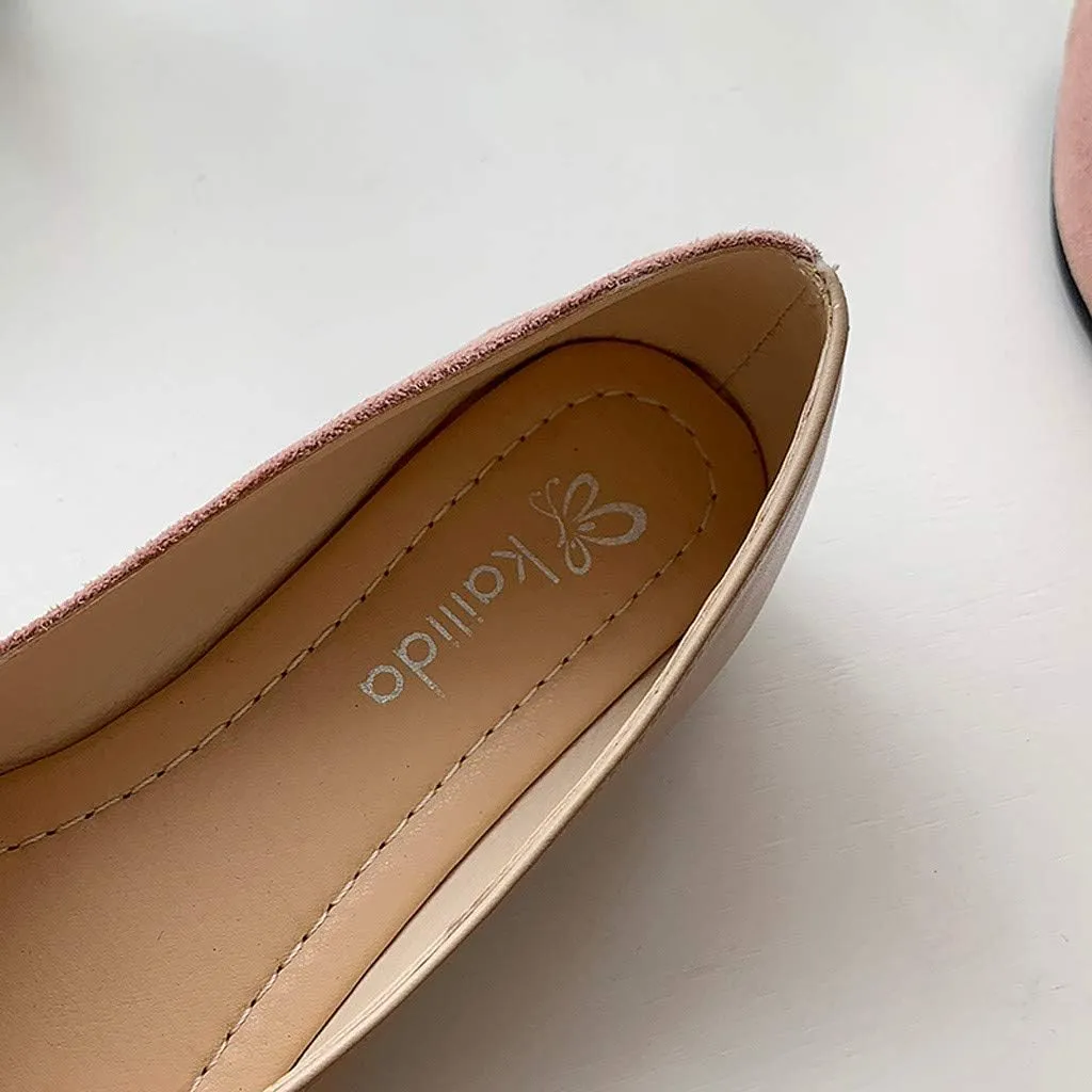 Aniywn Women's Pointed Toe Slip On Comfort Loafer Flat Comfortable Driving Office Loafer Shoes Ballet Flats