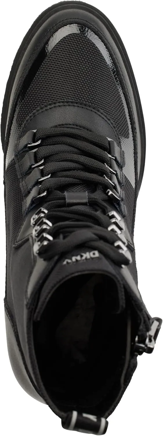 DKNY Women's Toia-Lace Up Boot Combat