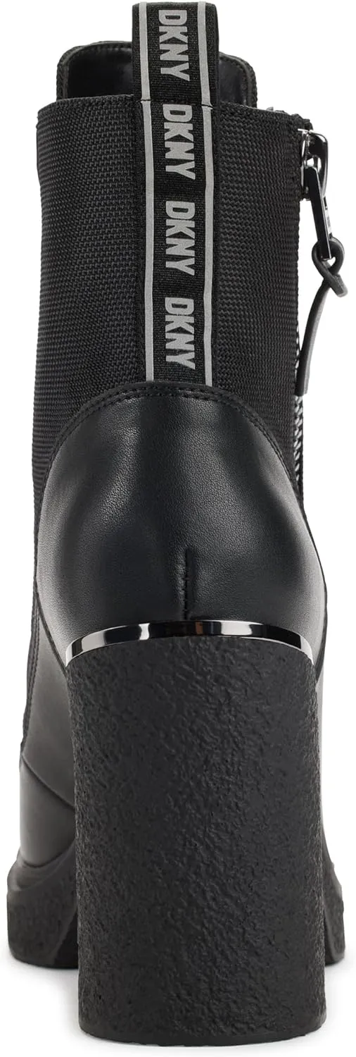 DKNY Women's Toia-Lace Up Boot Combat