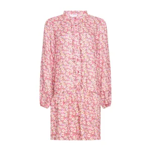 Florentina Ruffle Dress - Pink Flower