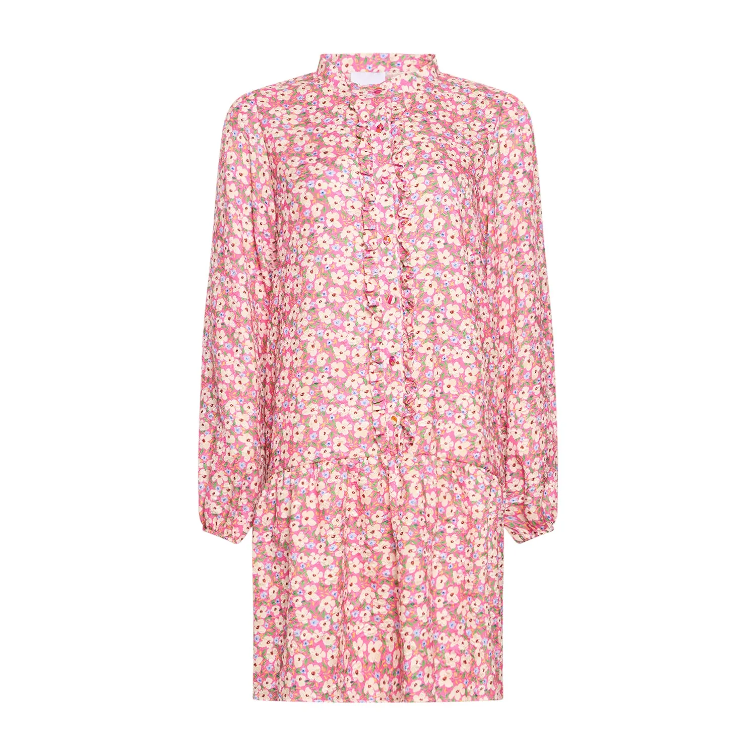 Florentina Ruffle Dress - Pink Flower