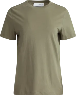 Myessential Ss O-Neck Tee - Olivine