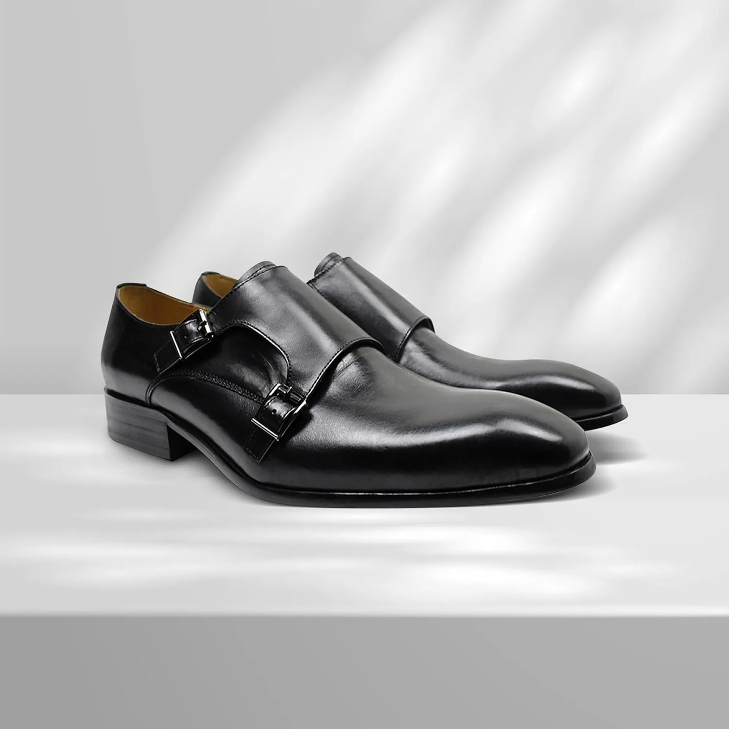 Santimon Men's Loafers Slip On Dress Casual Business Shoes Genuine Leather Comfortable Driving Buckle Loafer Fashion Prom Wedding Formal Tuexdo Moccasins Zapatos Hombre