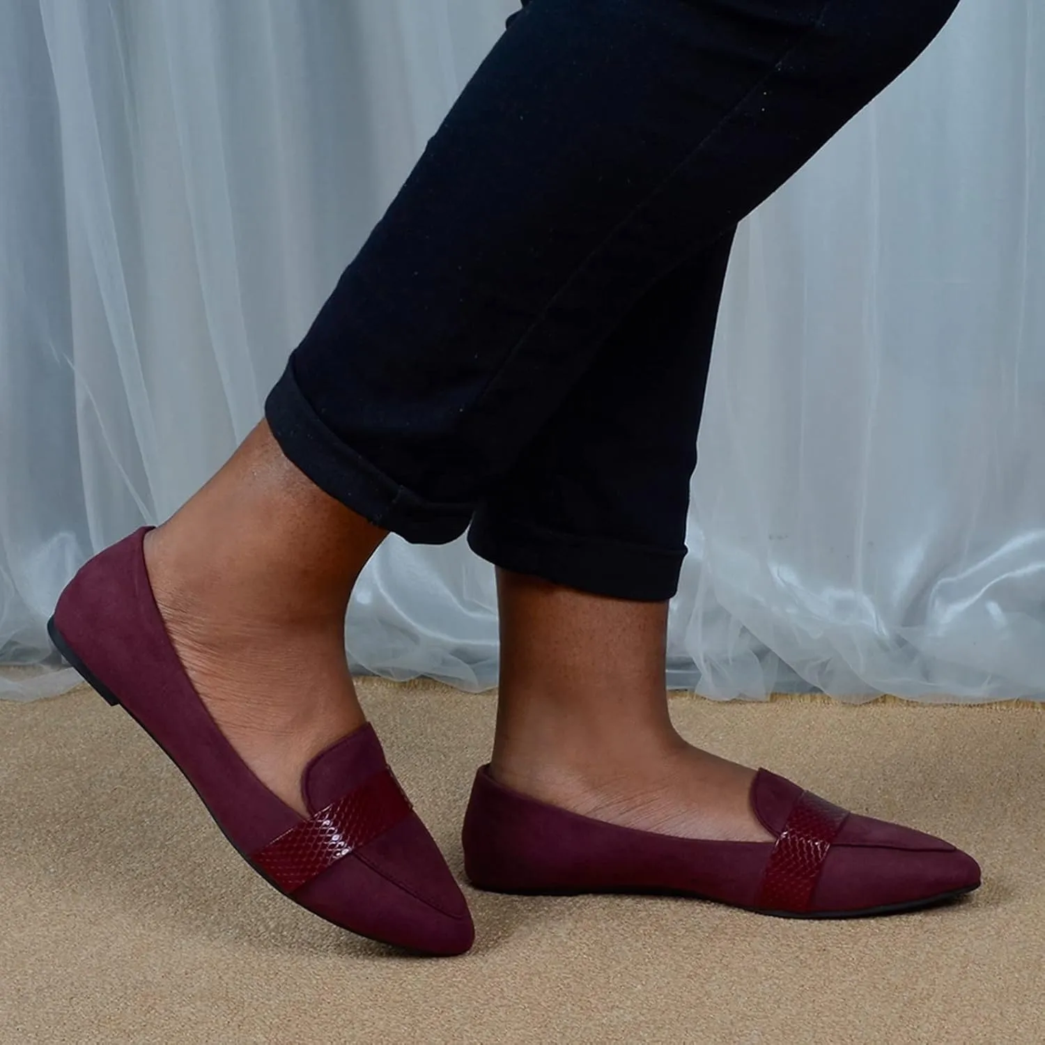 Women's Flats Pointed Toe Dress Shoes Comfort Business Shoes Slip-On Flat Shoes Casual Office Shoes Comfy Loafers