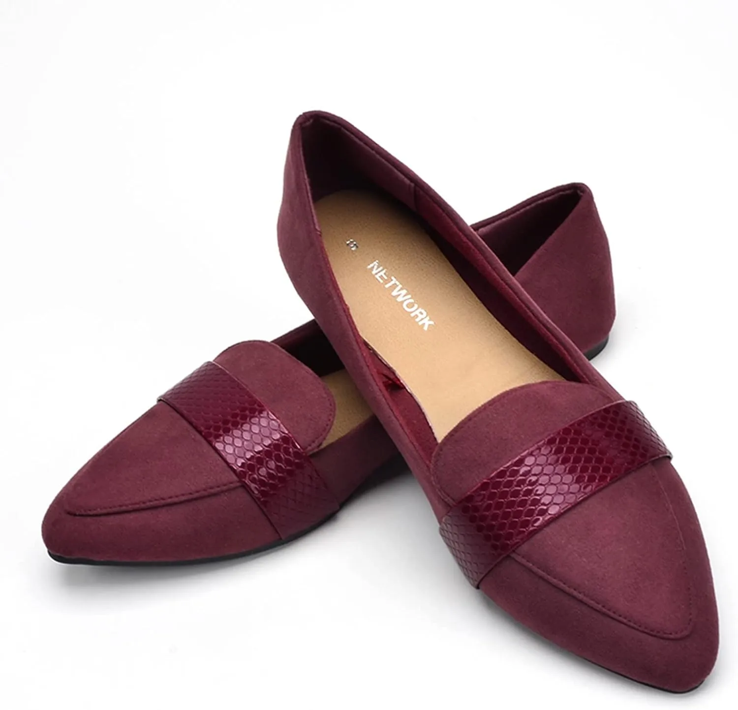 Women's Flats Pointed Toe Dress Shoes Comfort Business Shoes Slip-On Flat Shoes Casual Office Shoes Comfy Loafers