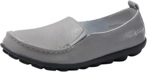 Women's Wide Loafers Slip on Flat Shoes Comfort Penny Loafers with Arch Support Dressy Moccasins Shoes Office Shoes