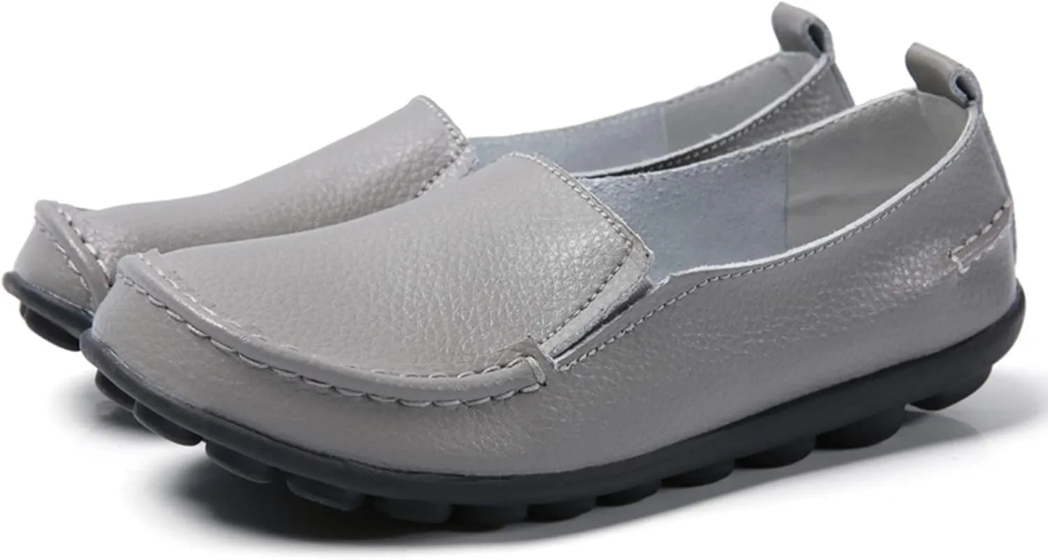 Women's Wide Loafers Slip on Flat Shoes Comfort Penny Loafers with Arch Support Dressy Moccasins Shoes Office Shoes